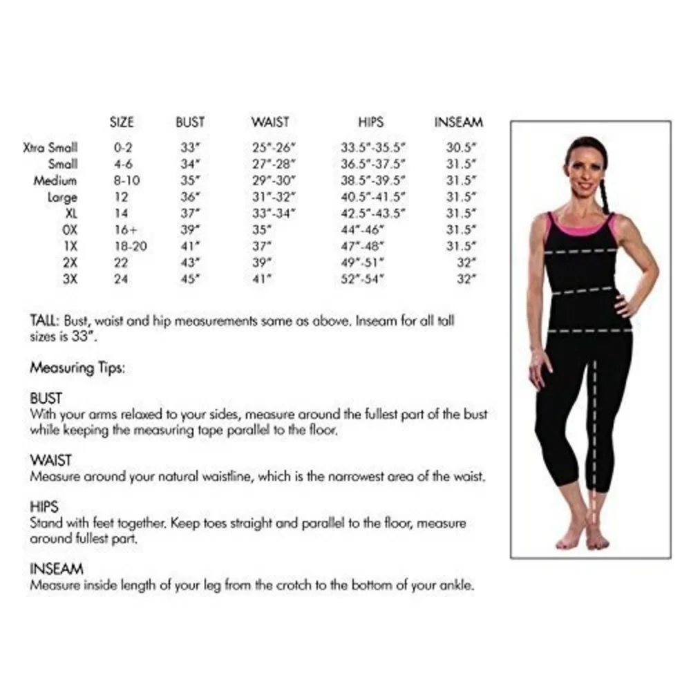 American Fitness Couture Womens Compression High Rise Workout Capri Leggings M